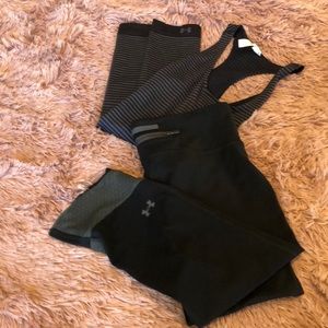 Under armour leggings black Capri workout pant